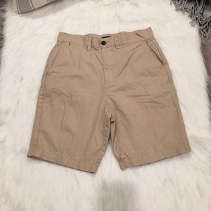 Patprimo Flat Front Khaki Summer Shorts